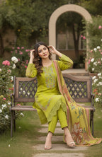 3pc Embroidered  Premium Viscose Pret-SU-12