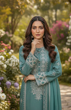 3pc Embroidered  Premium Viscose Pret-SU-13