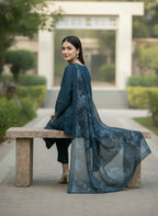 3pc Embroidered Viscose Marina -SU-09