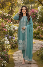 3pc Embroidered  Premium Viscose Pret-SU-13