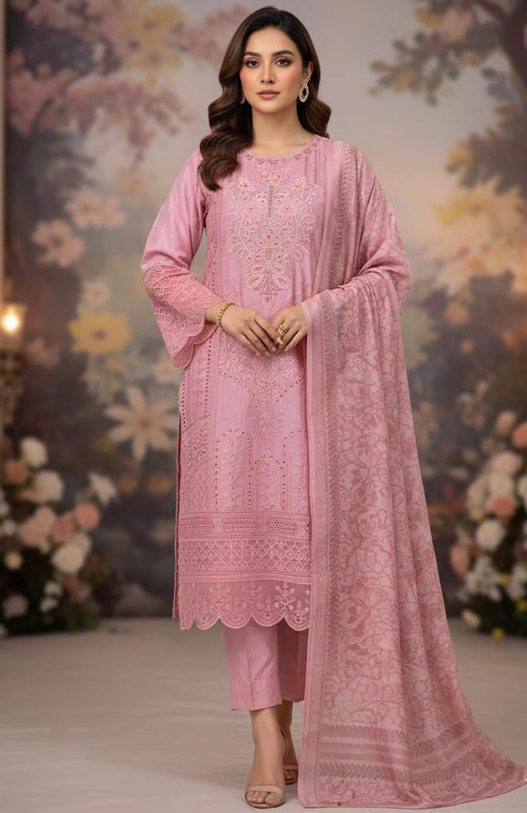 3pc Embroidered Viscose SU-08