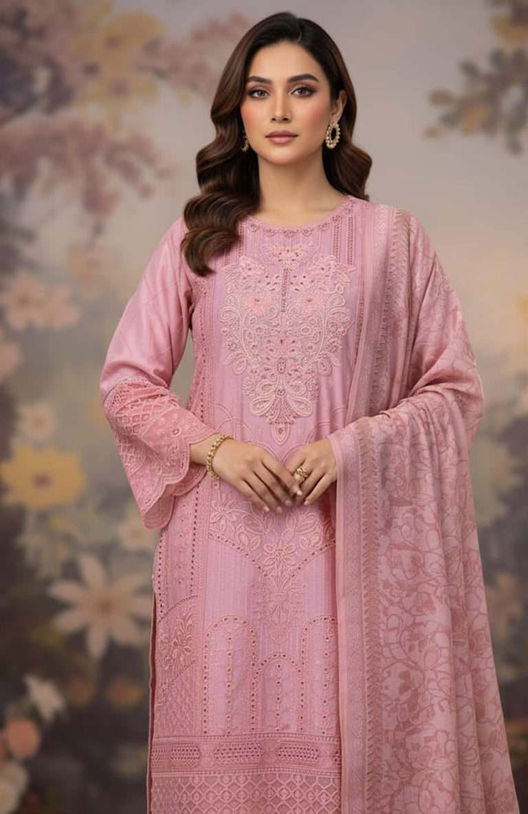 3pc Embroidered Viscose SU-08