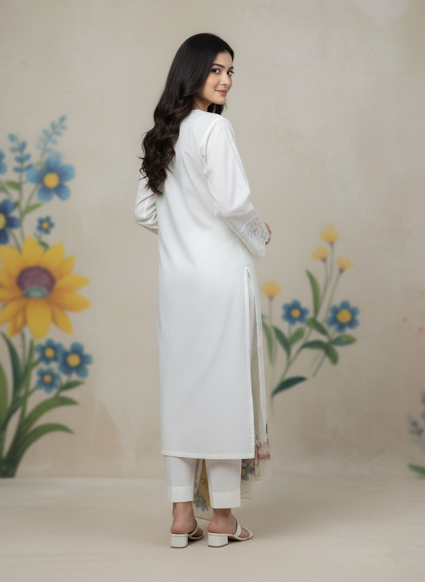 3pc Embroidered Viscose SU-07