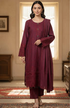 3pc Embroidered Viscose Marina -SU-10