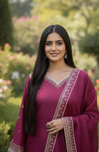 3PC Embroidered Premium Viscose Pret-SU-15