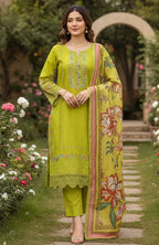 3pc Embroidered  Premium Viscose Pret-SU-12