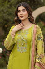 3pc Embroidered  Premium Viscose Pret-SU-12