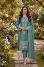 3pc Embroidered  Premium Viscose Pret-SU-13