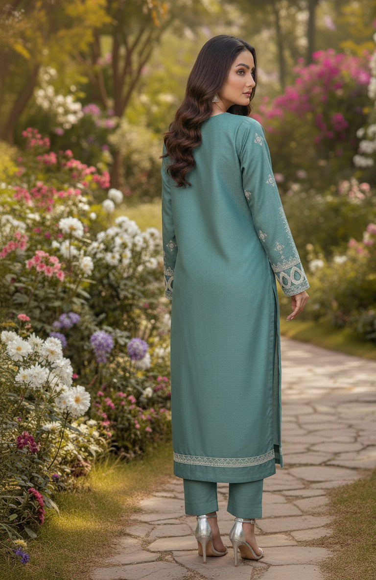 3pc Embroidered  Premium Viscose Pret-SU-13