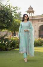 3pc Embroidered Premium Viscose Pret-SU-11