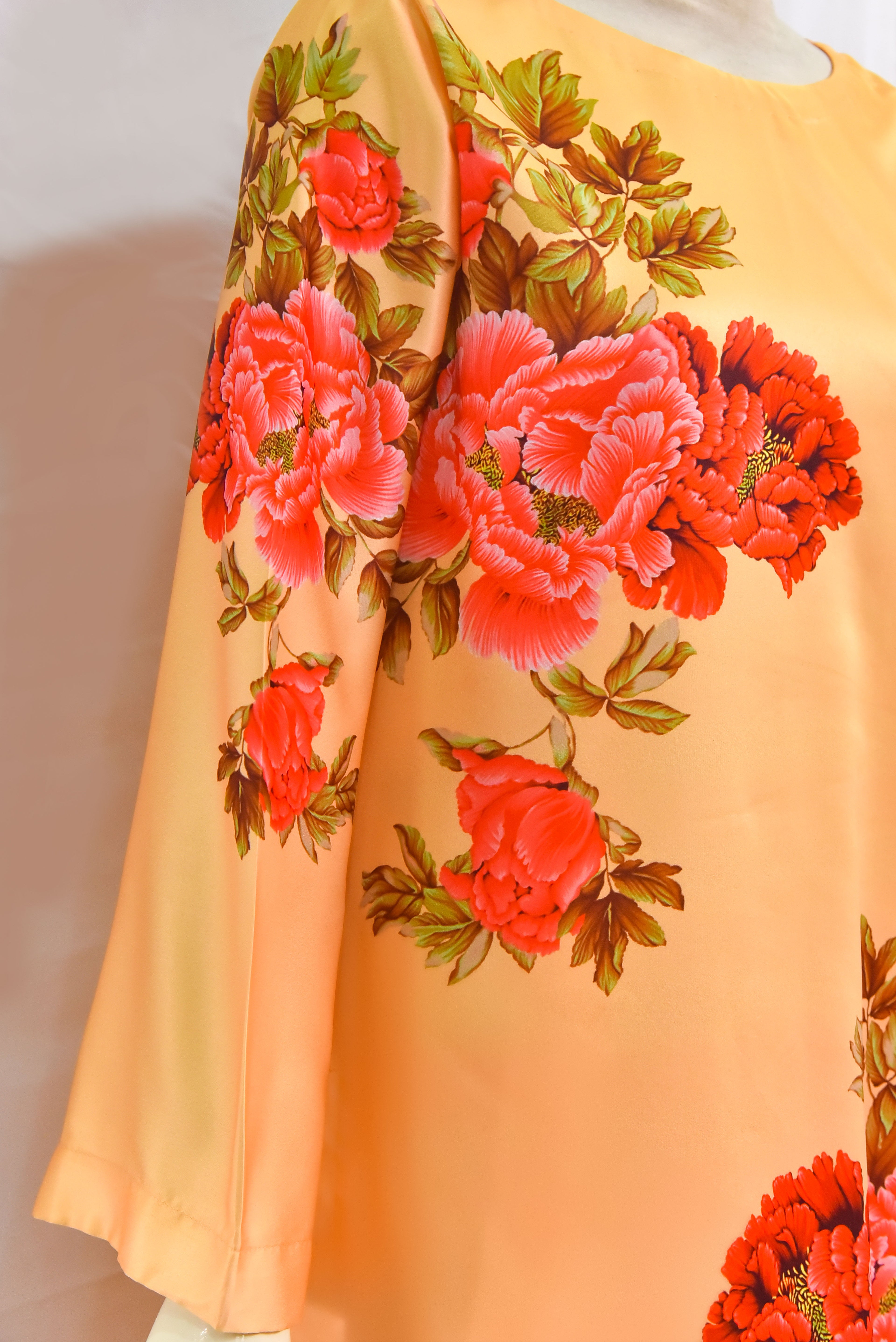 Printed Silk 2-Piece Suit