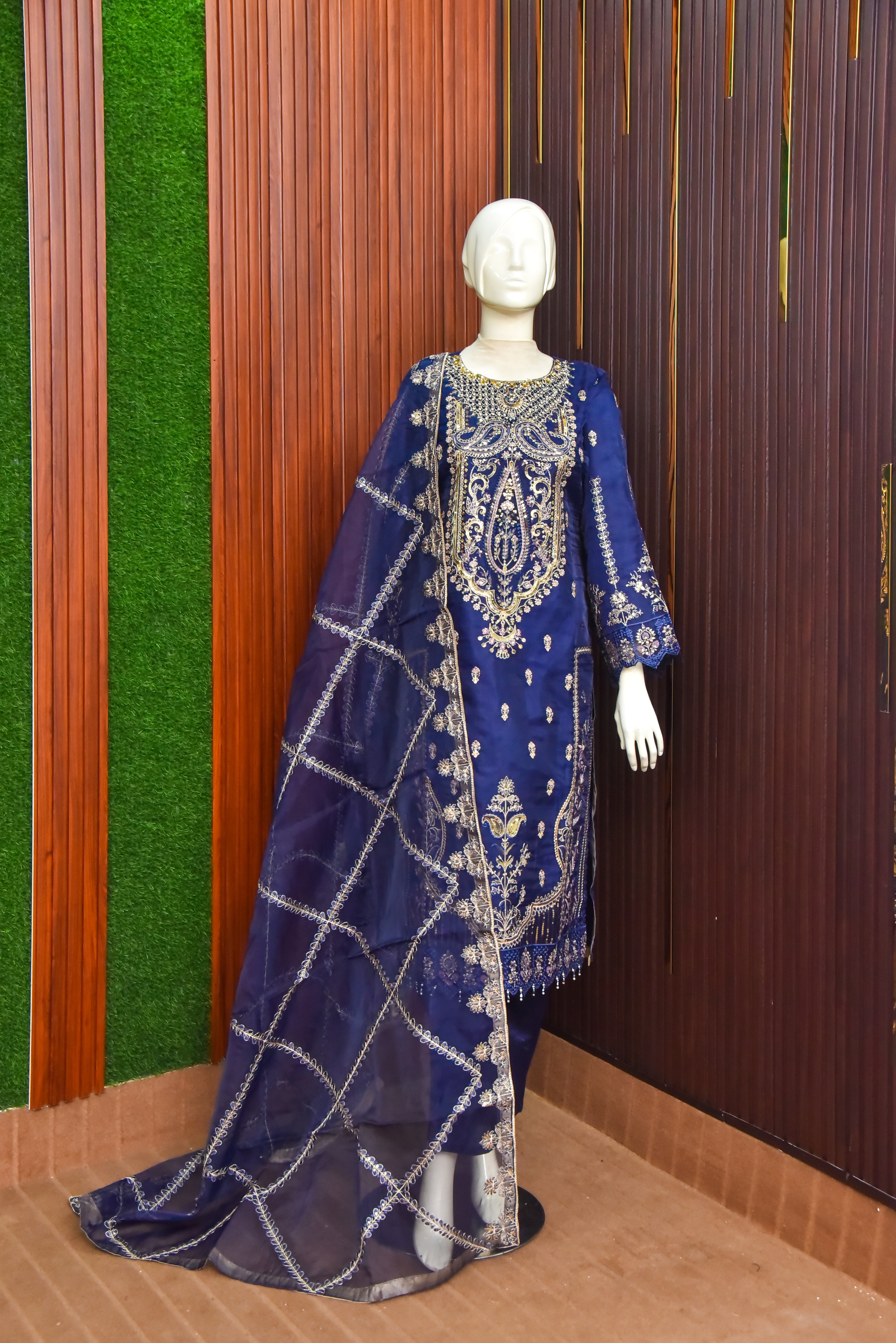 3 Piece - Embroidered Suit