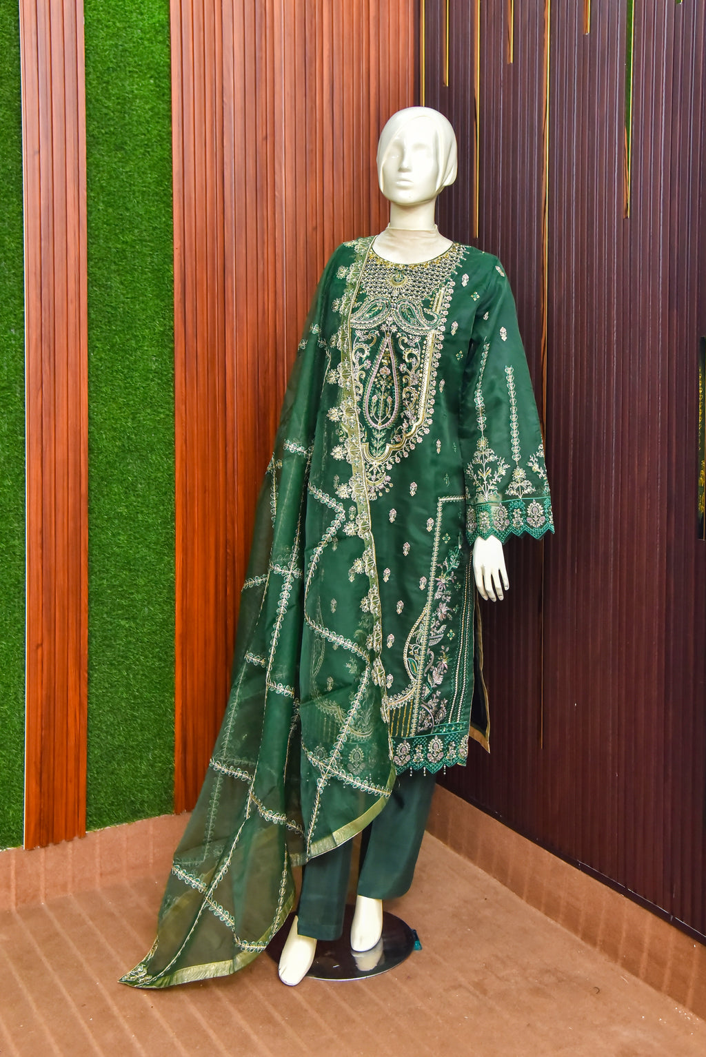 3 Piece - Embroidered Suit