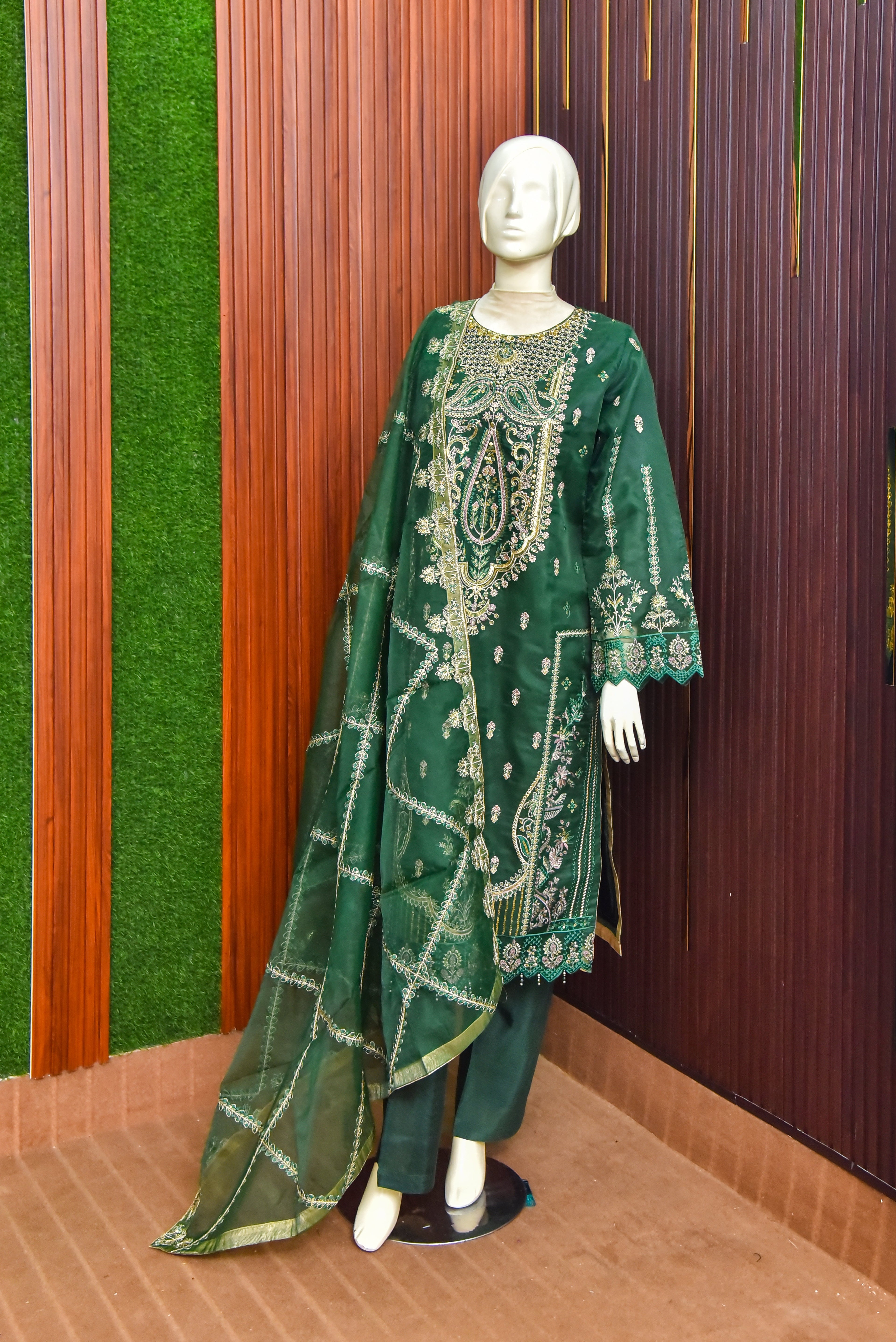 3 Piece - Embroidered Suit