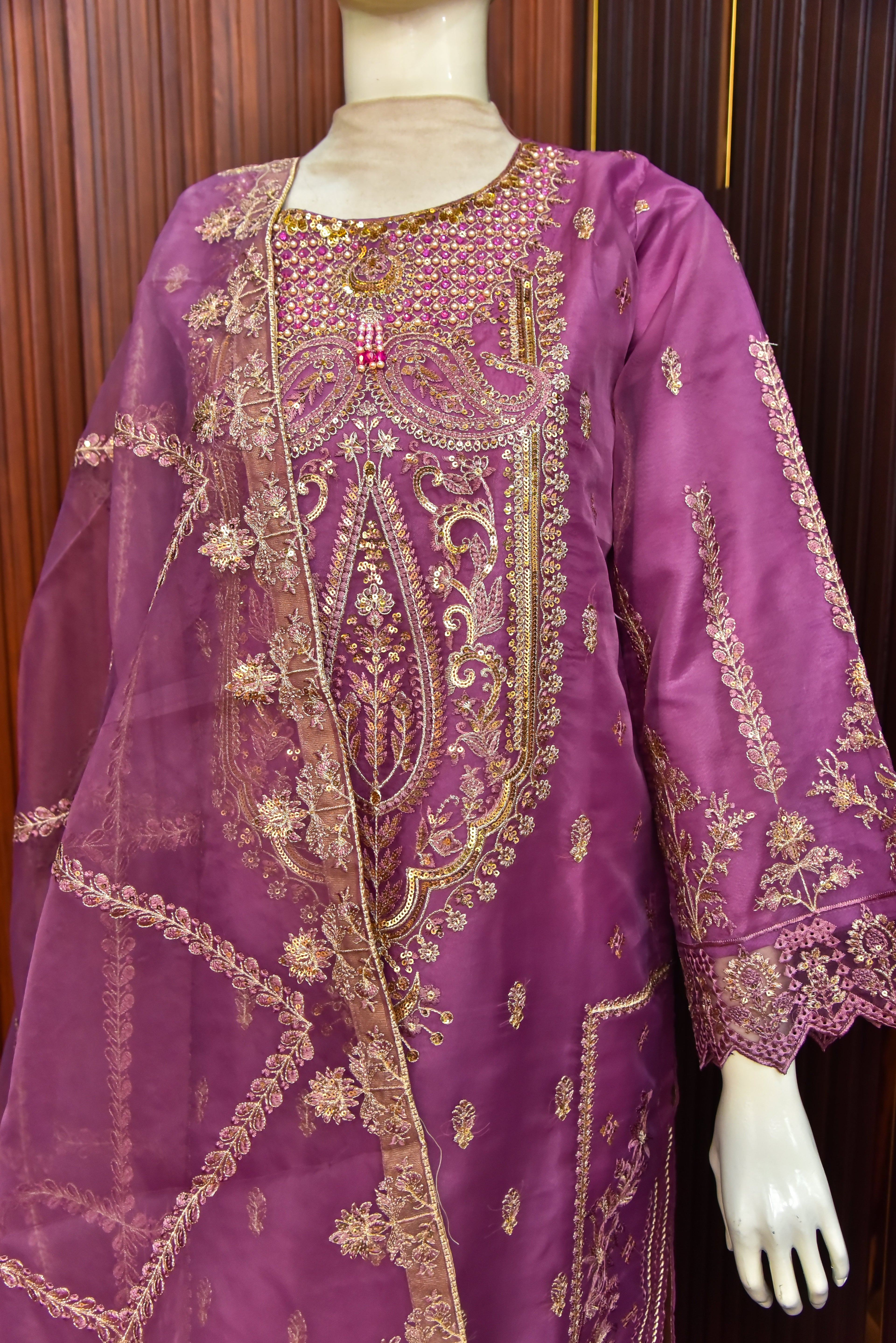 3 Piece - Embroidered Suit