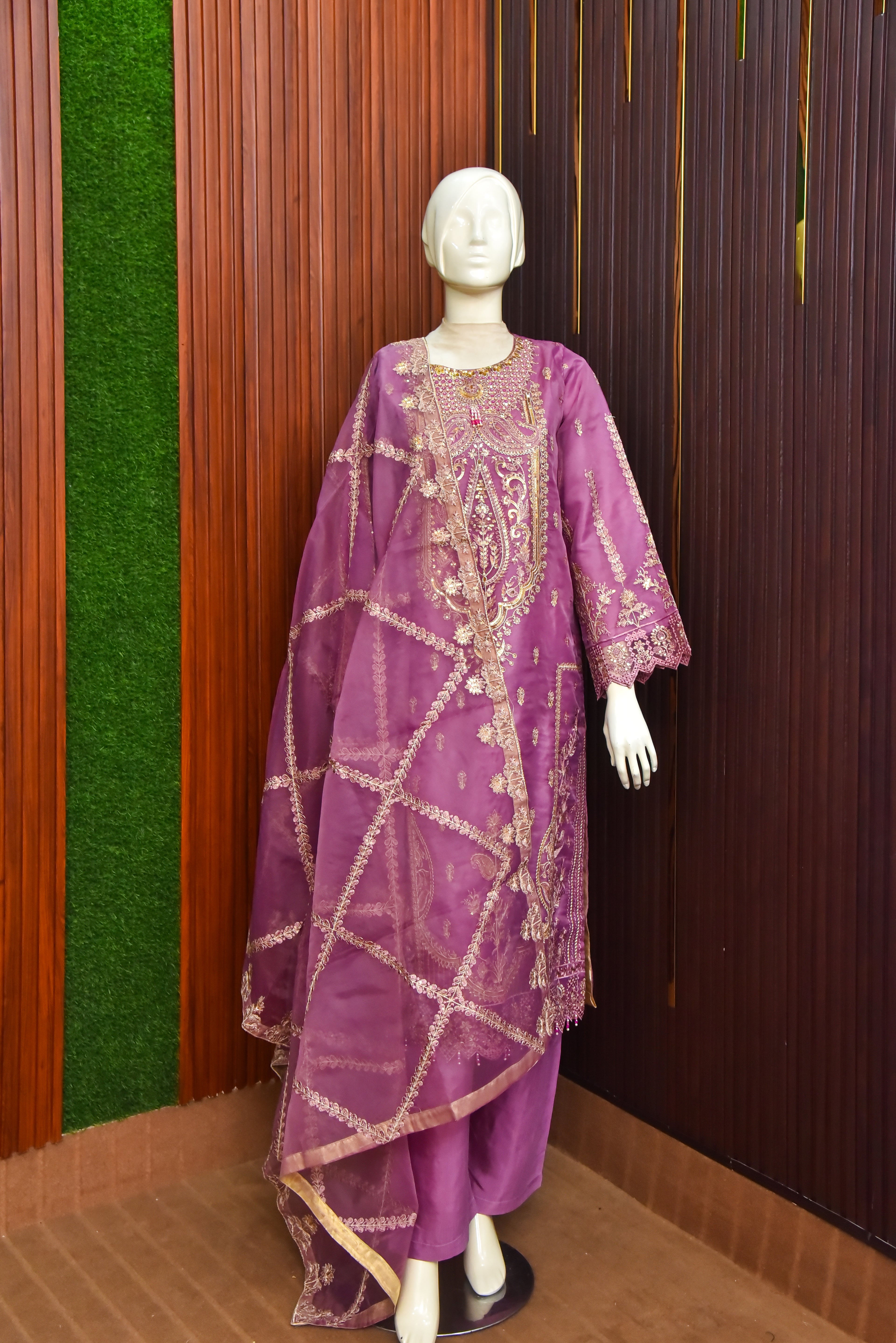 3 Piece - Embroidered Suit