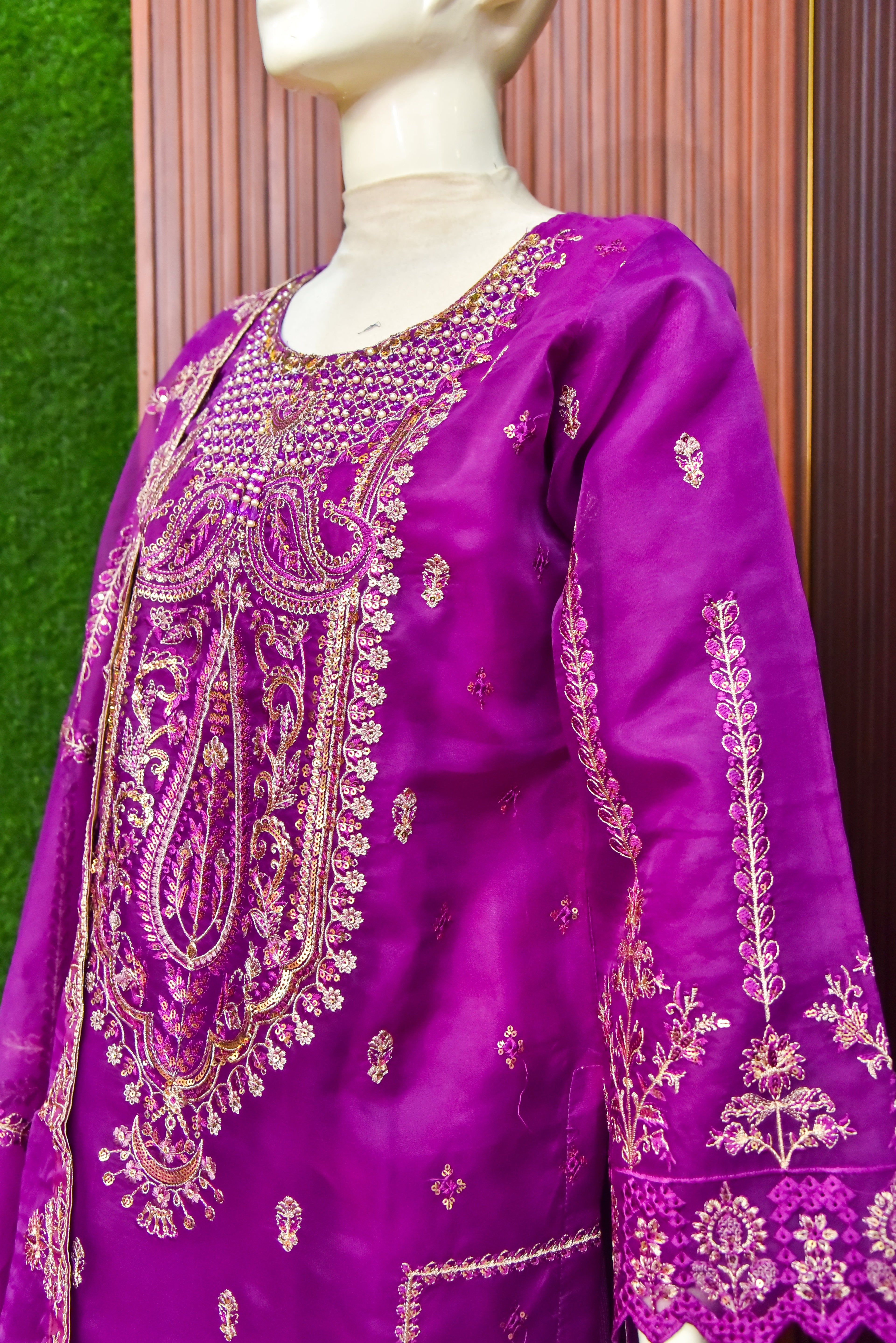 3 Piece - Embroidered Suit