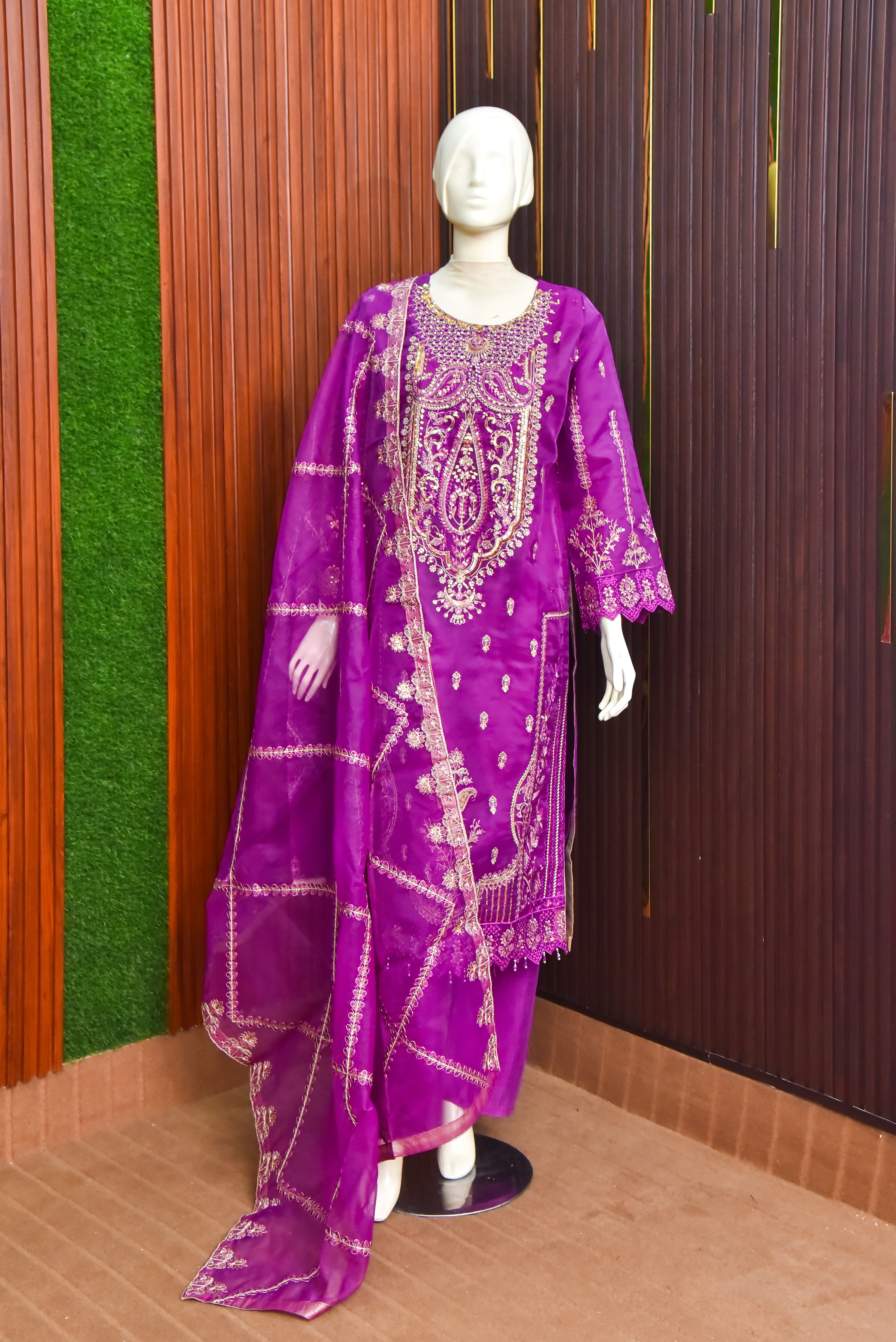 3 Piece - Embroidered Suit