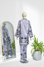 Printed Silk 2-Piece Suit