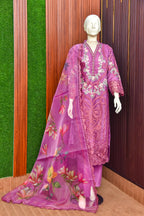 3 Piece - Embroidered PRINT Suit
