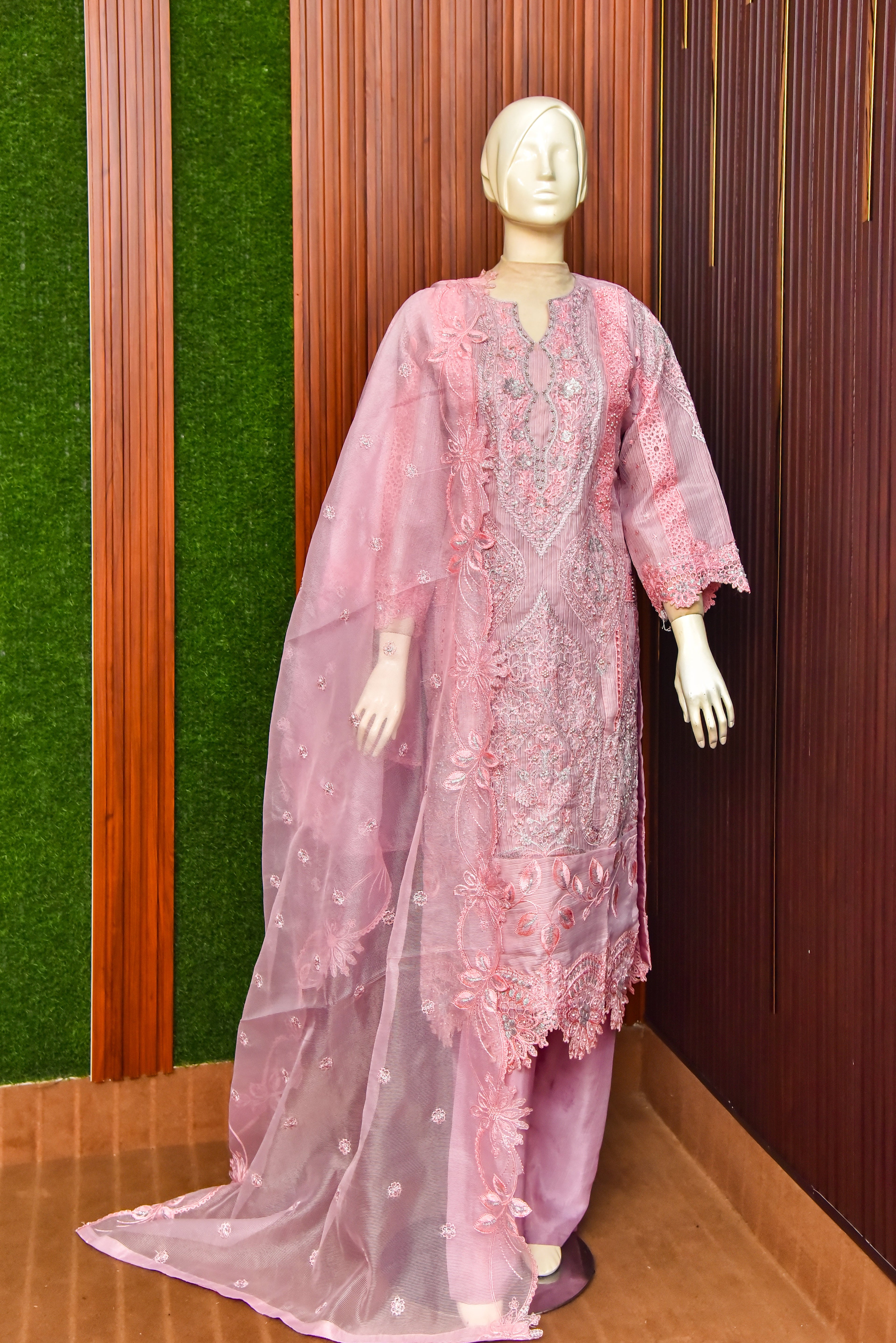 3 Piece - Embroidered Suit