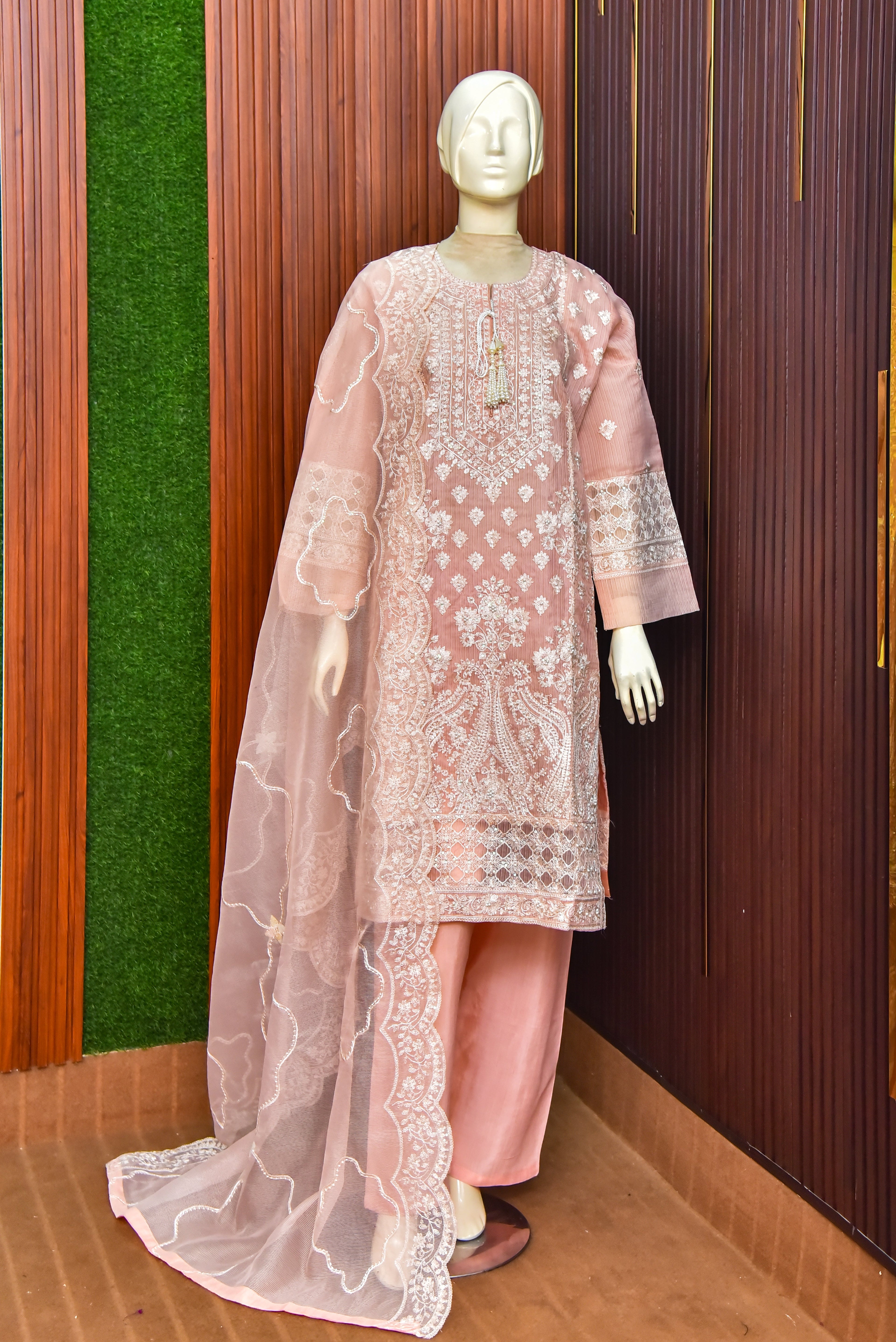 3 Piece - Embroidered Suit