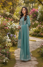 3pc Embroidered  Premium Viscose Pret-SU-13