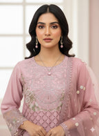 3Piece Embroidered Suit