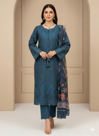 3Piece -Embroidered Suit