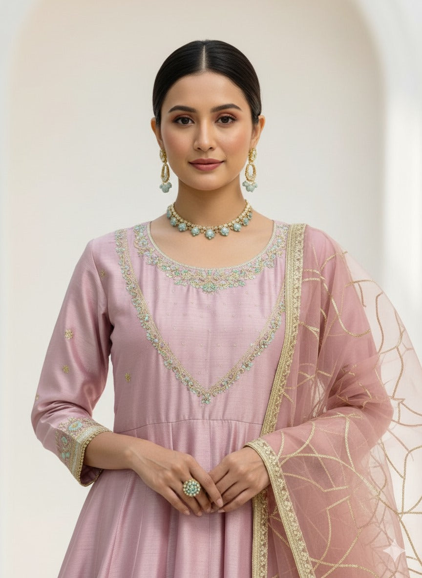 3Piece Embroidered Suit